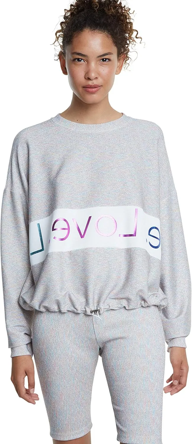 Desigual Damen Pullover „Sweat Lurex“ - Weiß 20SOSK12 GR. L Desigual Damen Pullover „Sweat Lurex“ - Weiß 20SOSK12 GR. L
