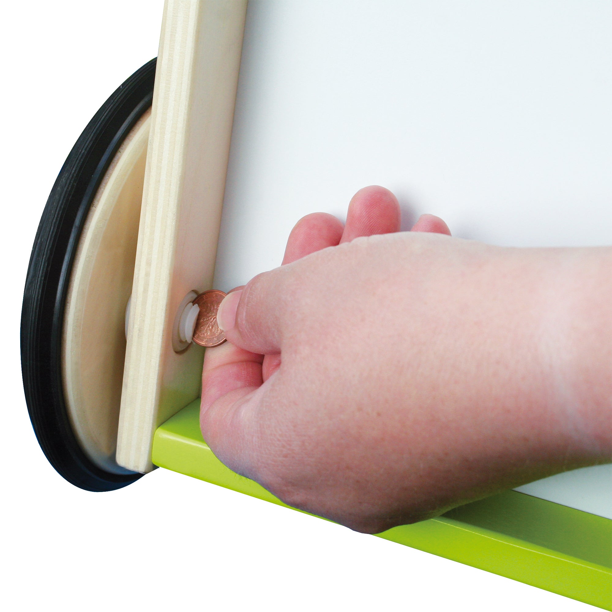 Roba 9753 Lauflernwagen mit Bremse natur lackiert – Spielen & Spaß - Produktbild 2