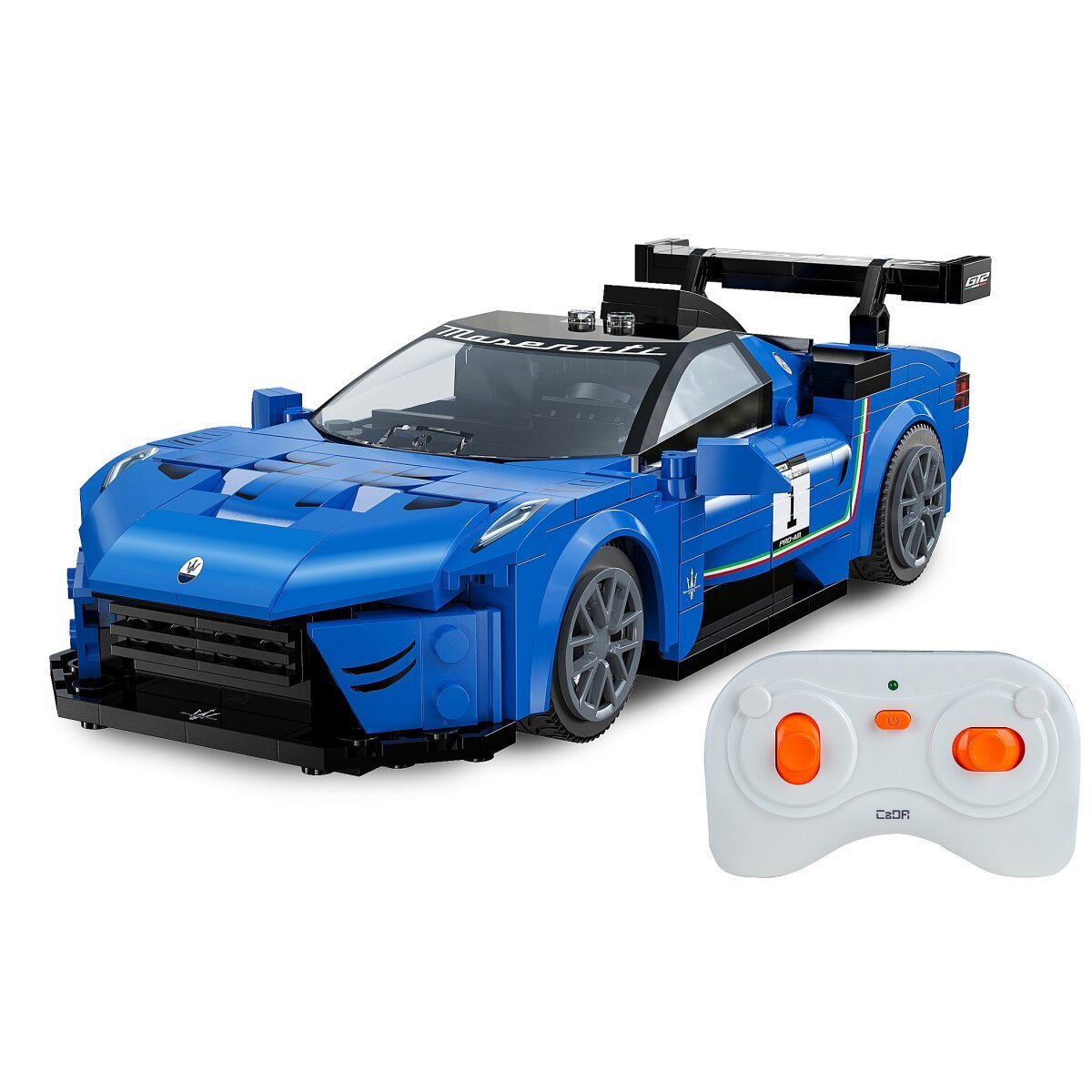 JAMARA CaDA Maserati GT2 1:20 blau 2,4GHz Bricks ab 6 Jahren