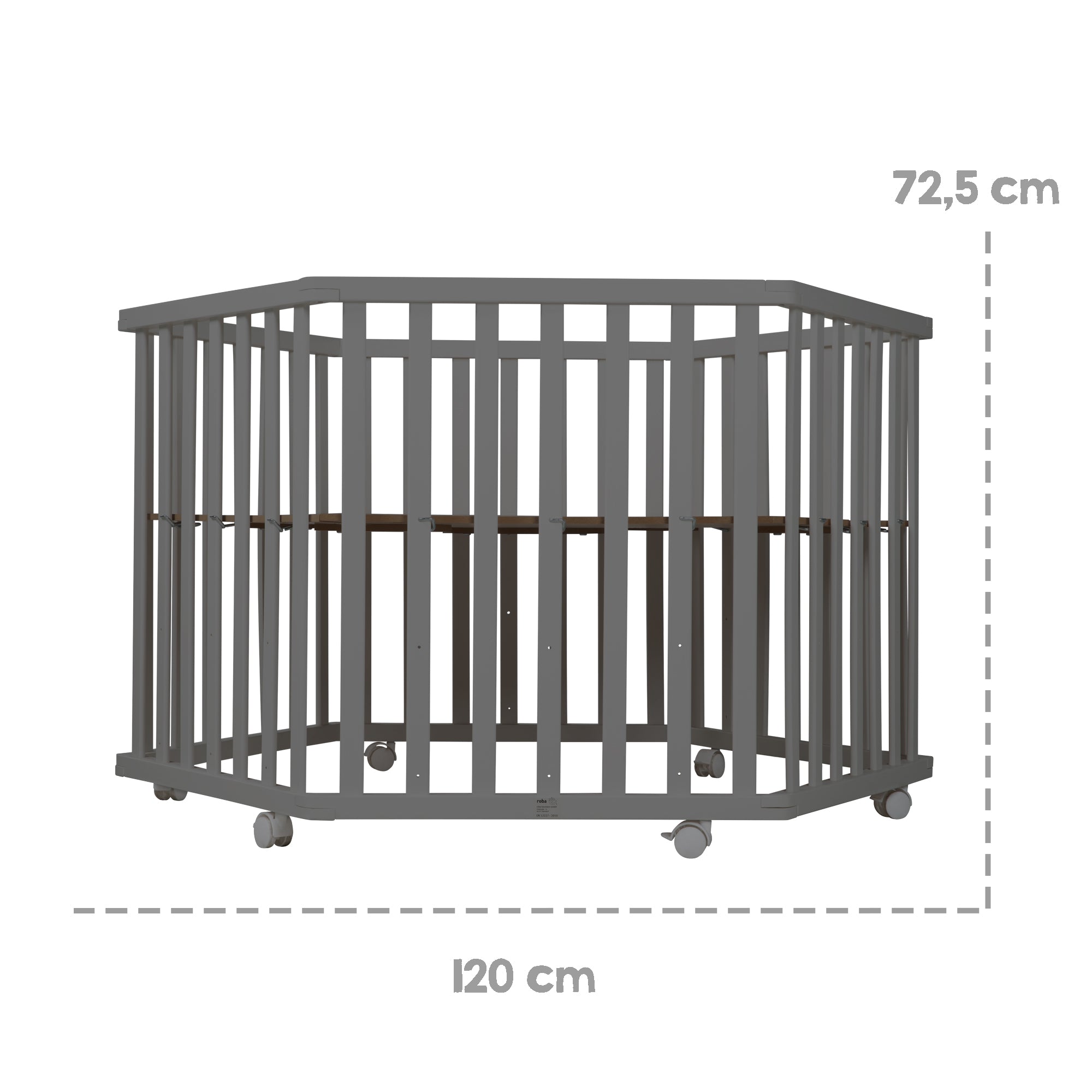 Roba 0232ANL245 Laufgitter 6-eckig Greyish gesteppt anthrazit - Bild 7 Roba 0232ANL245 Laufgitter 6-eckig Greyish gesteppt anthrazit - Produktbild 7