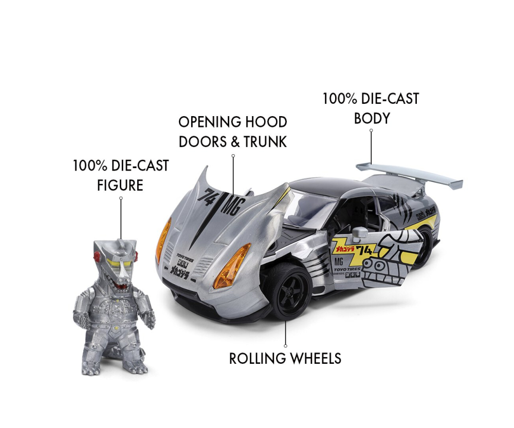 Jada Mechagodzilla 2009 Nissan GT-R 1:24