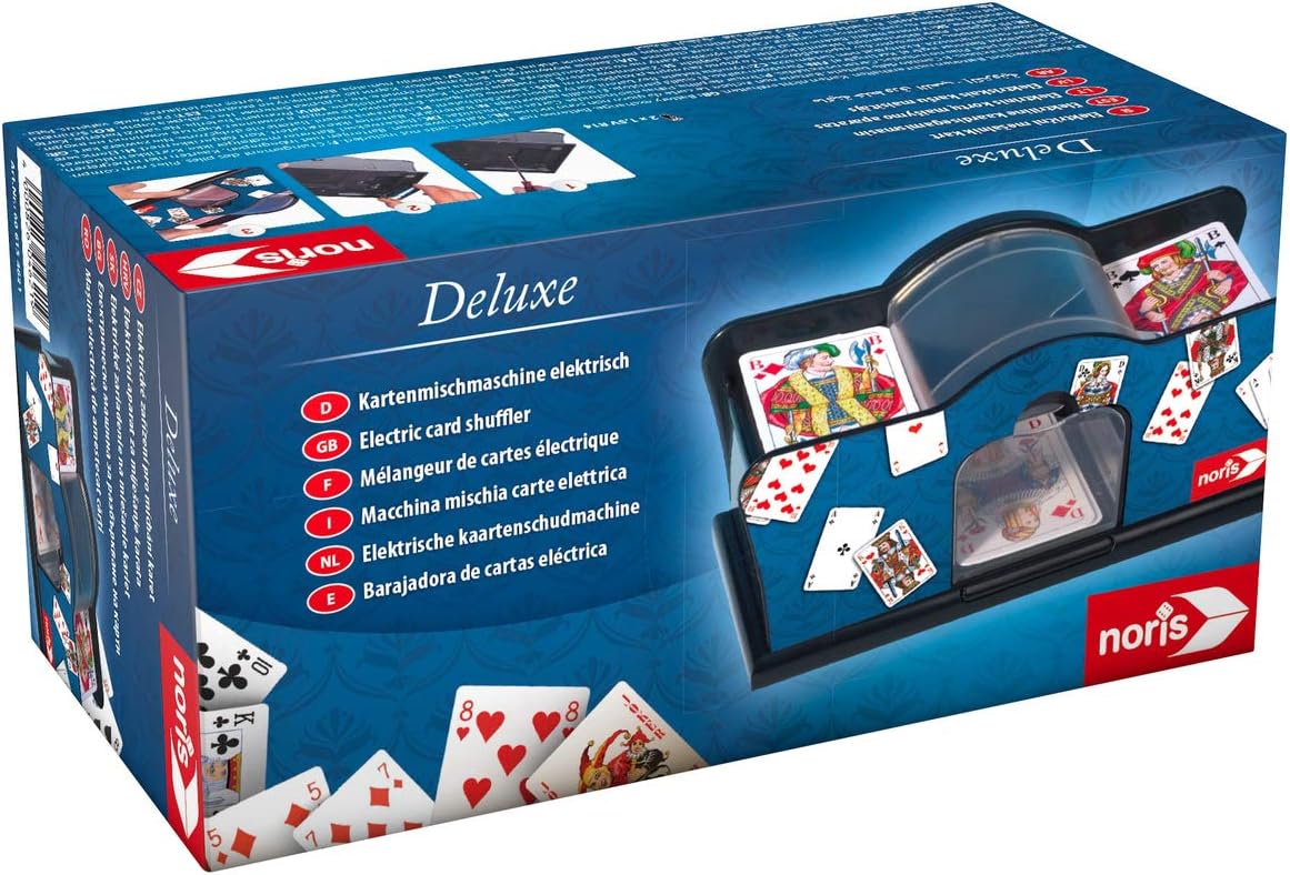 Noris Karten-Mischmaschine Elektrisch - Für gleichmäßiges Mischen bei jedem Kartenspiel 606154621 Spiel