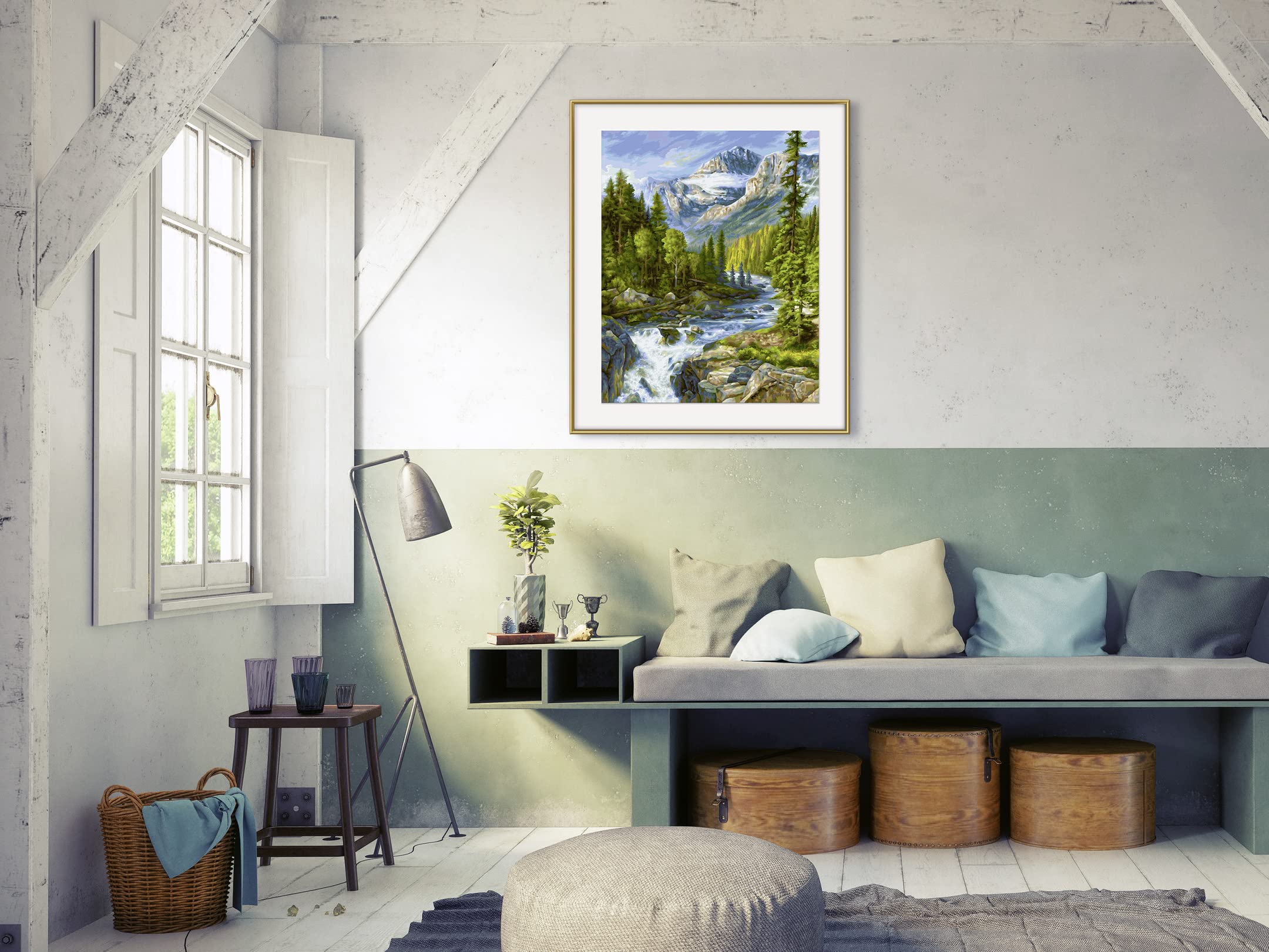 Schipper Mnz - Rocky Mountains - Malset Mit Majestätischem Bergpanorama 609130883 Innenarchitektur, Mobiliar, Wohnzimmer, Dekoration Ihres Zuhauses, Malerei
