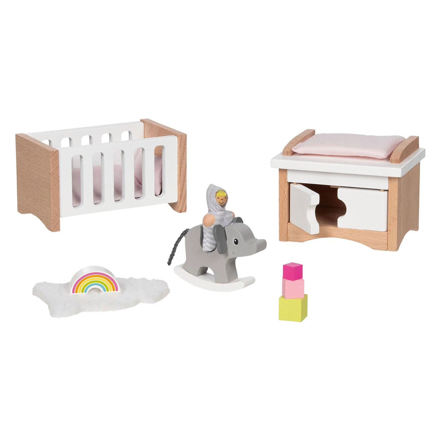 goki Puppenmöbel „Kinderzimmer“ - 12-teilig, Holz, modernes Design goki Puppenmöbel „Kinderzimmer“ - 12-teilig, Holz, modernes Design