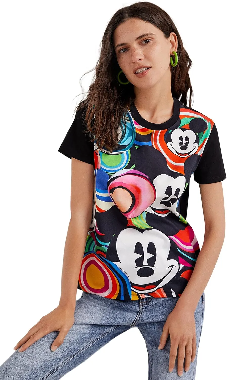 Desigual Damen T-Shirt „Mickey Marbles“ by M. Christian Lacroix - Mehrfarbig 22SWTKAM GR. XL Desigual Damen T-Shirt „Mickey Marbles“ by M. Christian Lacroix - Mehrfarbig 22SWTKAM GR. XL
