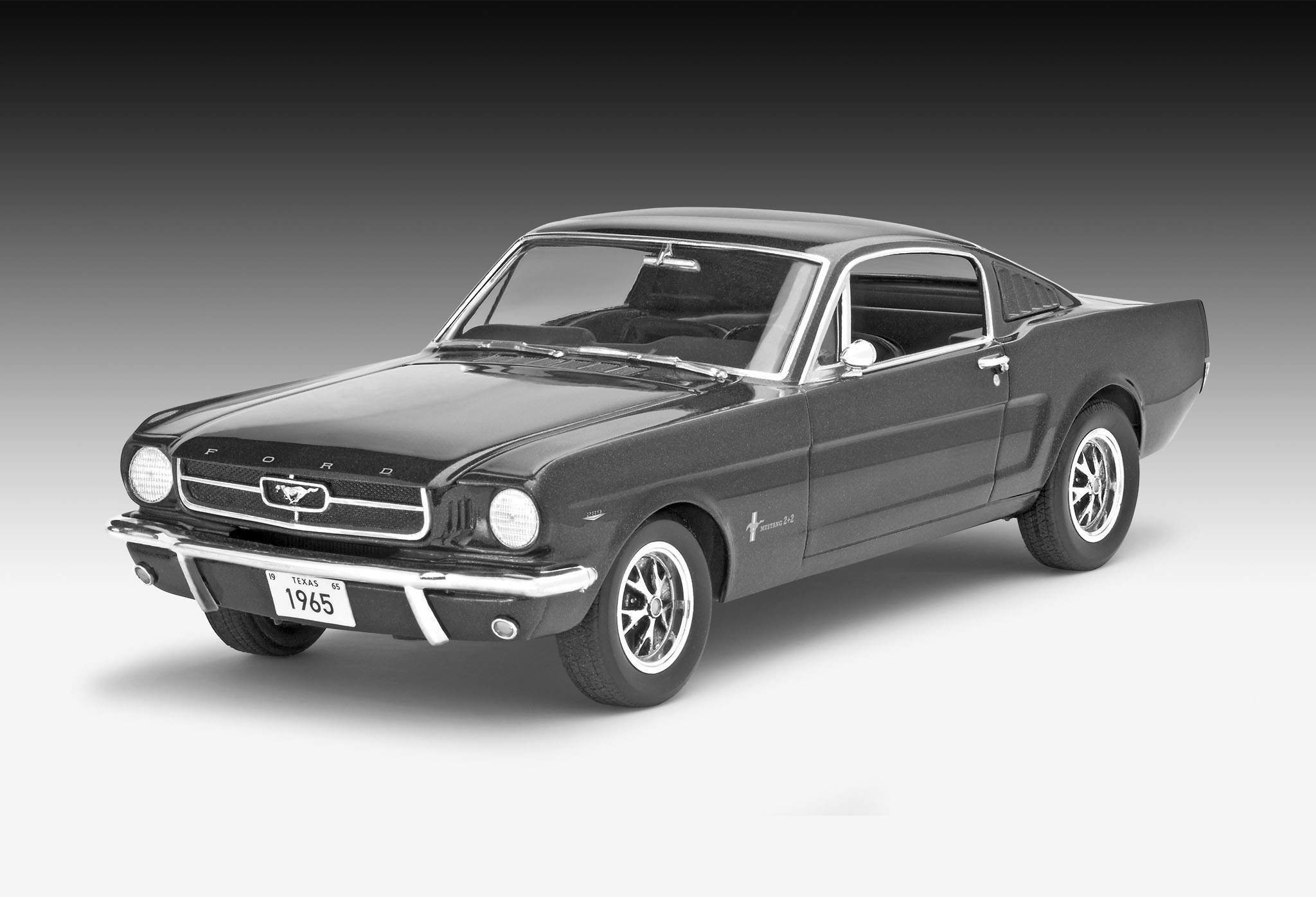 Revell 07065 1965 Ford Mustang 2+2 Fastback Modellbausatz Auto, Coupé, Sportwagen, Limousine, Mustang