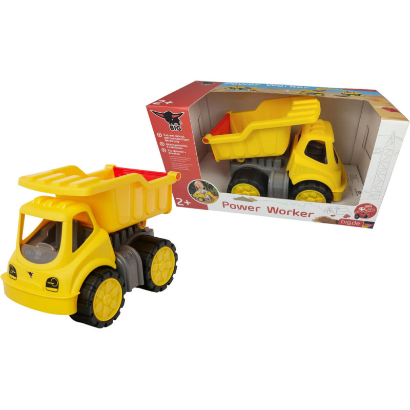 BIG Power Worker Classic Kipper Kipplastwagen für Kinder ab 2 Jahren Maschine, Rad, Spielzeug