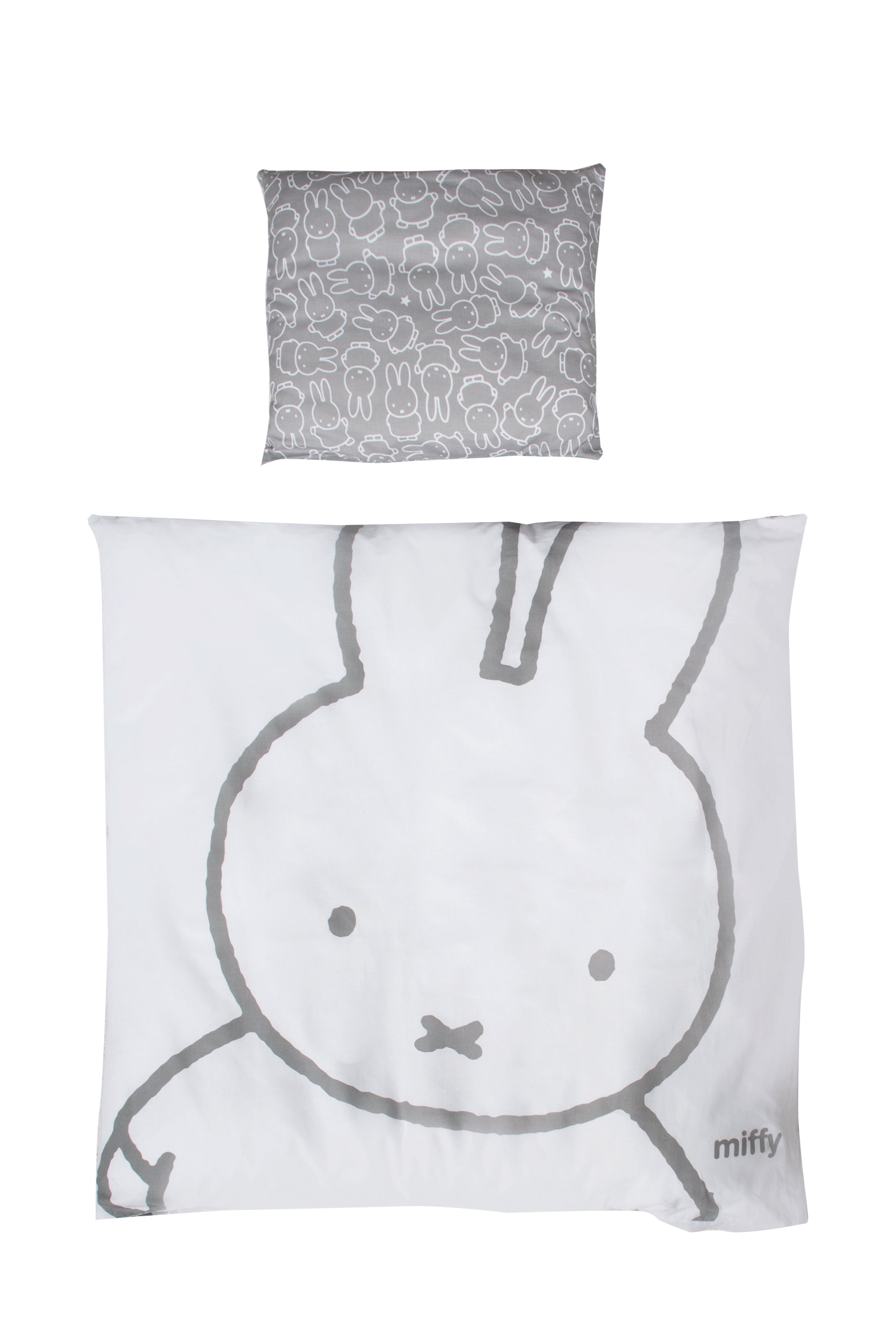 Roba 1490S210 Wiegenset 2-teilig Miffy grau – Bettwäschen - Bild 2 Roba 1490S210 Wiegenset 2-teilig Miffy grau – Bettwäschen - Produktbild 2