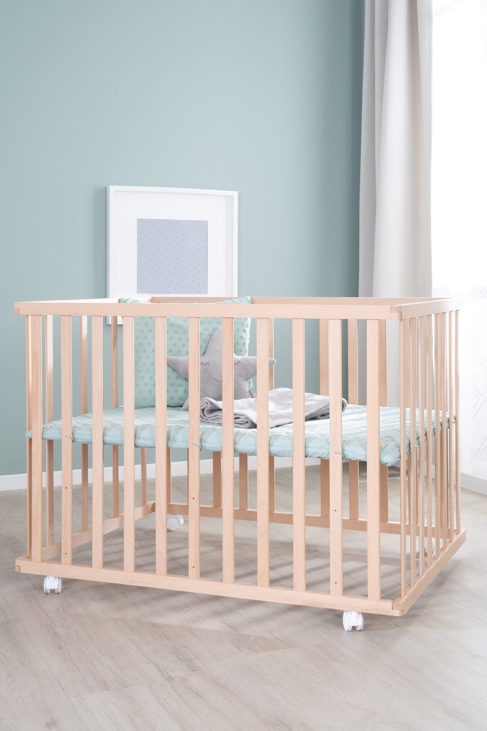 Roba 0241NAV241 Laufgitter 100x75 Frosty green Bio Buche natur - Bild 13 Roba 0241NAV241 Laufgitter 100x75 Frosty green Bio Buche natur - Produktbild 13