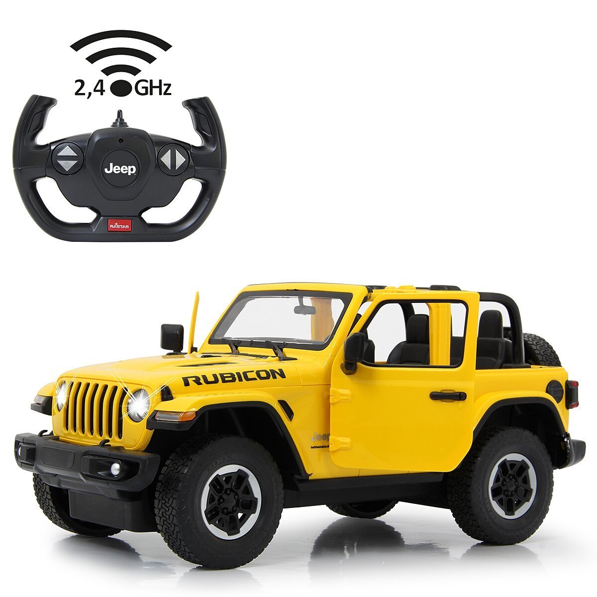 JAMARA Jeep Wrangler JL 1:14 gelb 2,4GHz Tür manuell ab 6 Jahren JAMARA Jeep Wrangler JL 1:14 gelb 2,4GHz Tür manuell ab 6 Jahren