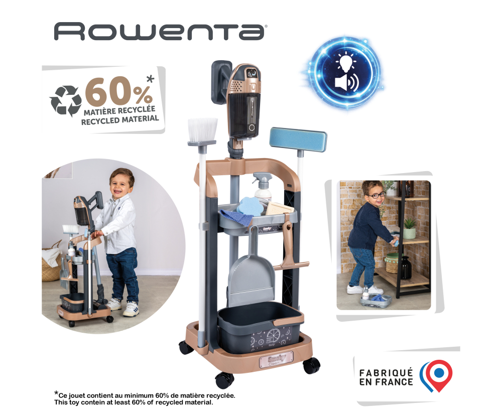 Smoby Smoby Rowenta Reinigungstrolley Smoby Smoby Rowenta Reinigungstrolley