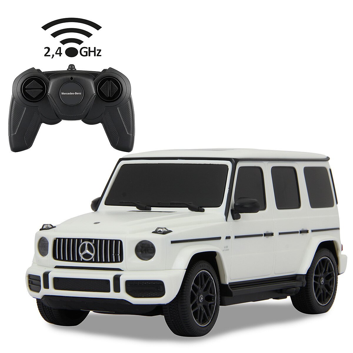 JAMARA Mercedes-AMG G63 1:24 weiß 2,4GHz ab 6 Jahren JAMARA Mercedes-AMG G63 1:24 weiß 2,4GHz ab 6 Jahren