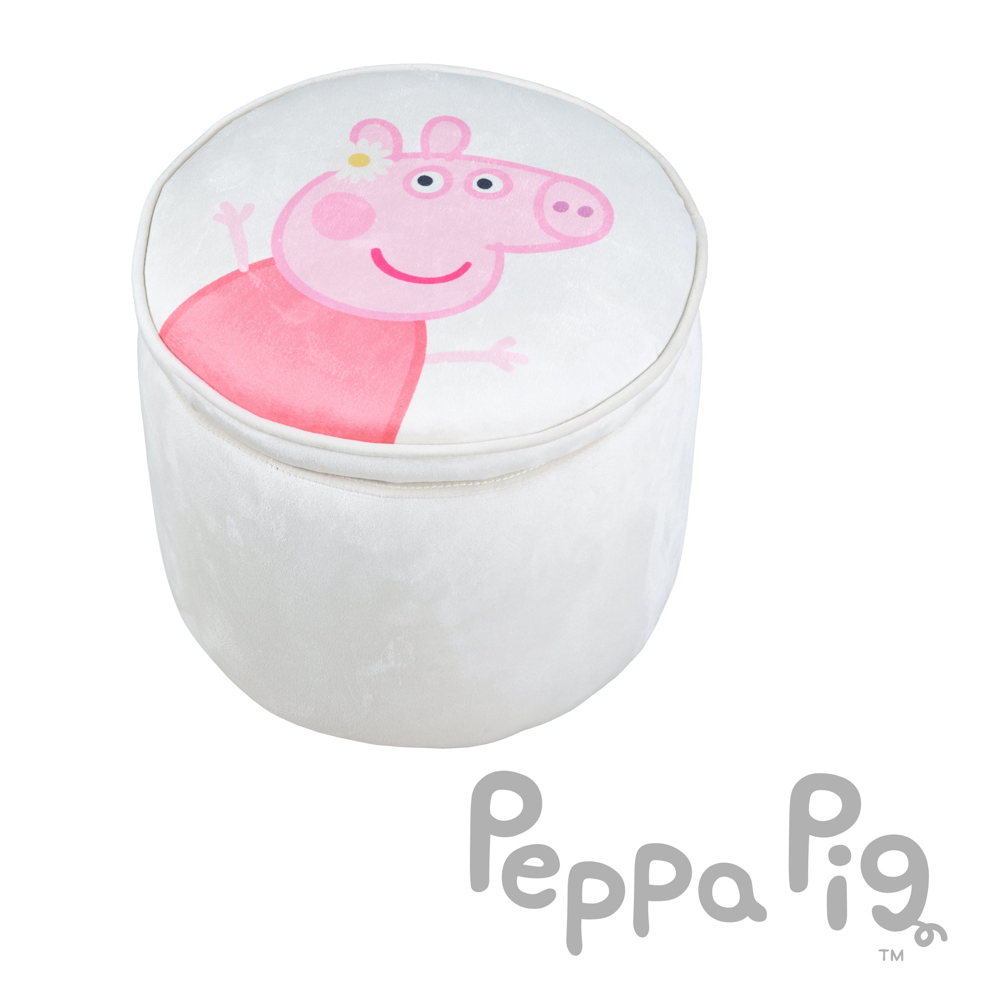 Roba 450142PP1 Kinderhocker rund Peppa Pig beige – Spielmöbel - Bild 3 Roba 450142PP1 Kinderhocker rund Peppa Pig beige – Spielmöbel - Produktbild 3