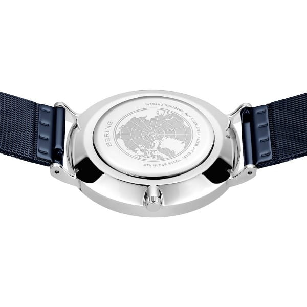 Bering 14240-303 Herrenuhr, Milanaise, Blau/Silber