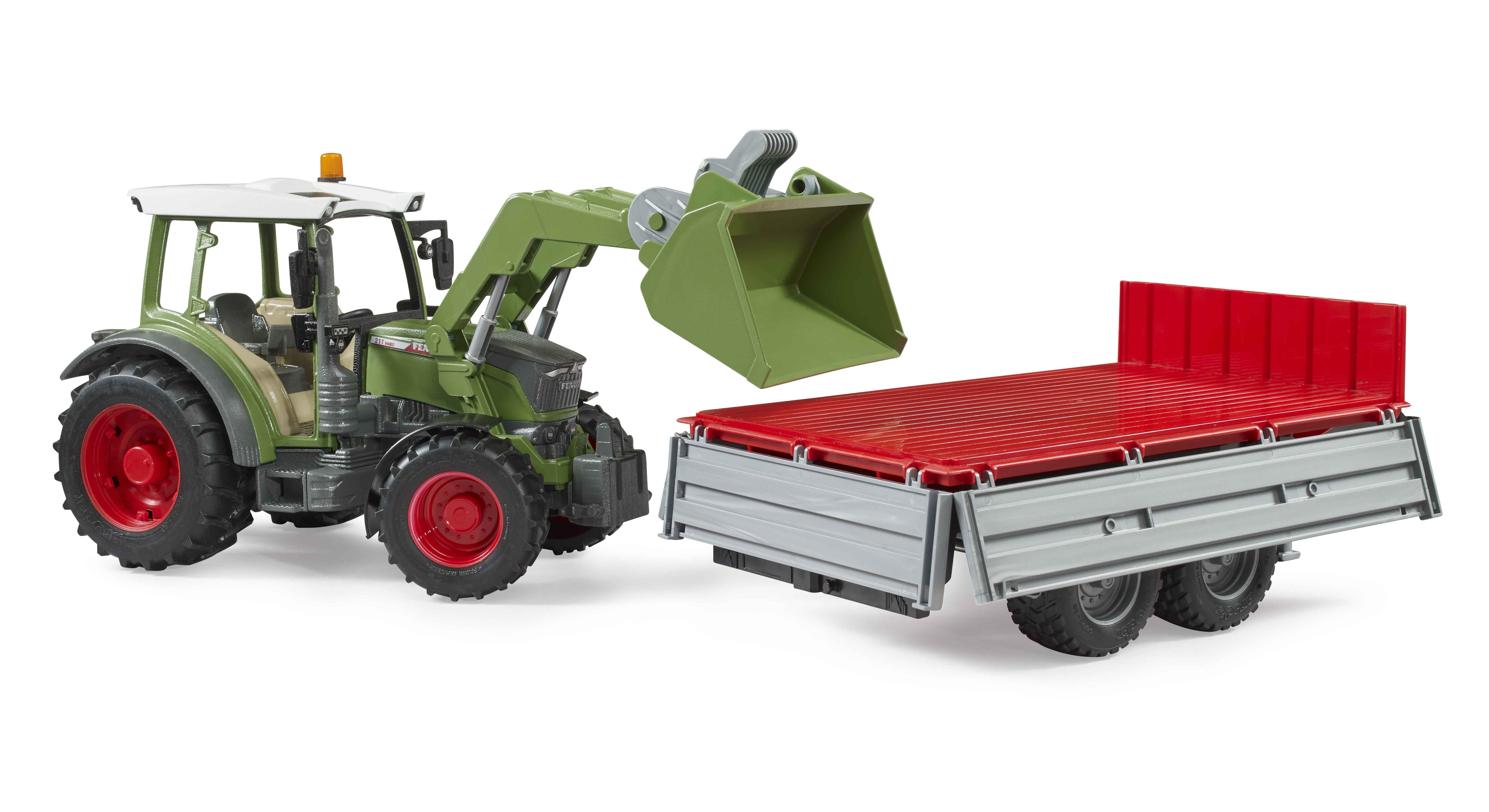 BRUDER 02182 - Fendt Vario 211 mit Frontlader und Bordwandanhänger - Bild 5 BRUDER 02182 - Fendt Vario 211 mit Frontlader und Bordwandanhänger - Bild 5