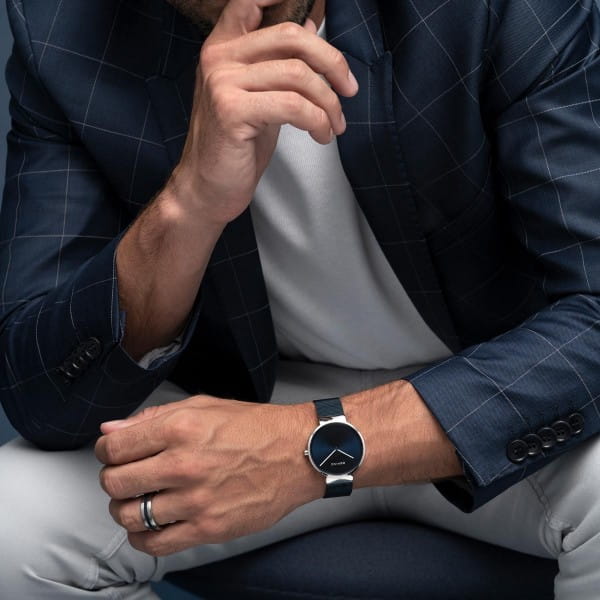 Bering 14539-307 Unisex Uhr, Milanaise, Blau/Silber