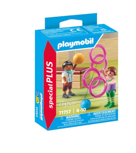 PLAYMOBIL 71757 - Special Plus: Kinderturnen mit Turngeräten & Figuren Basketball (Ball), Junge, Kind, Männlich, Person