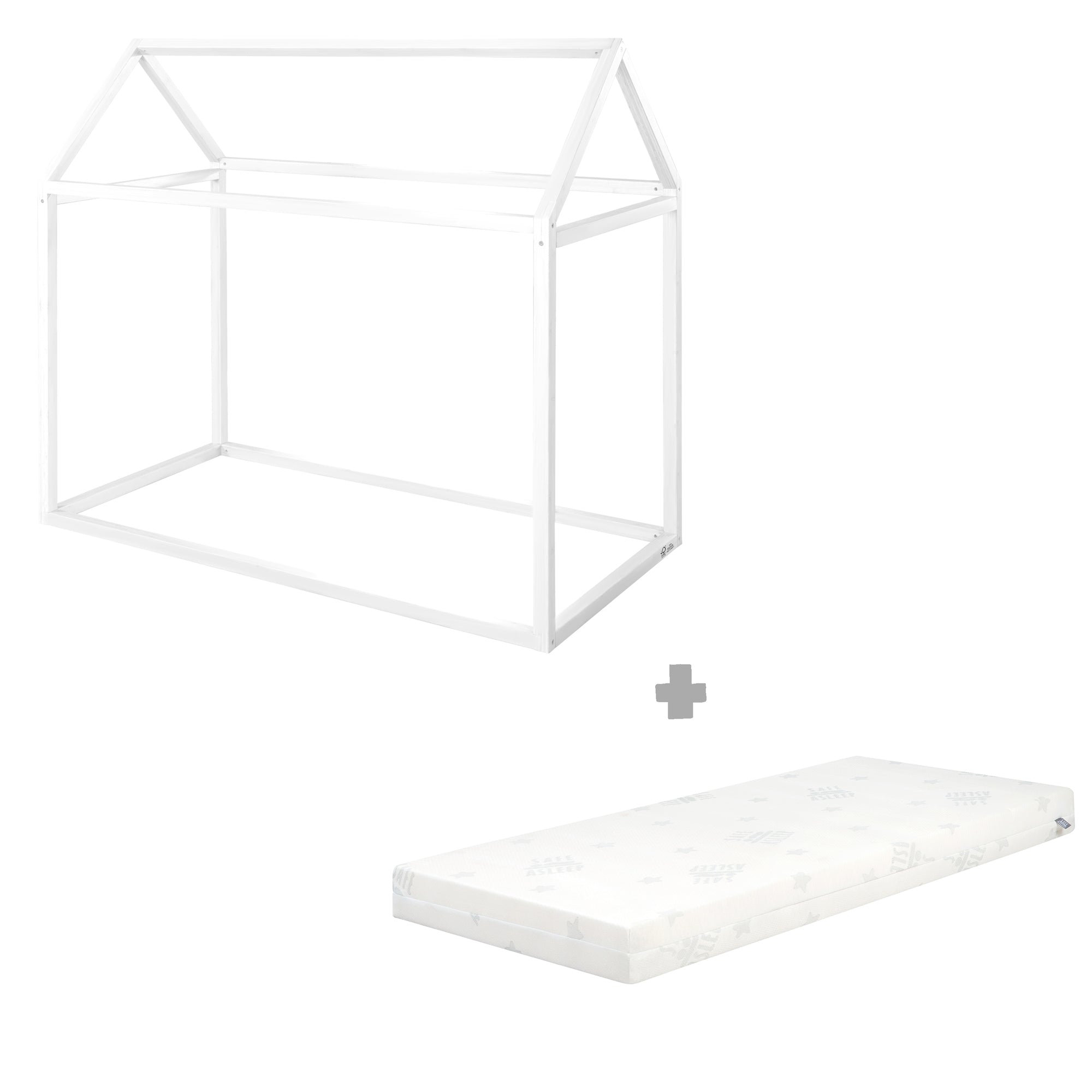Roba 1061860WE Hausbett 'Montessori' weiß - Bild 7 Roba 1061860WE Hausbett 'Montessori' weiß - Produktbild 7