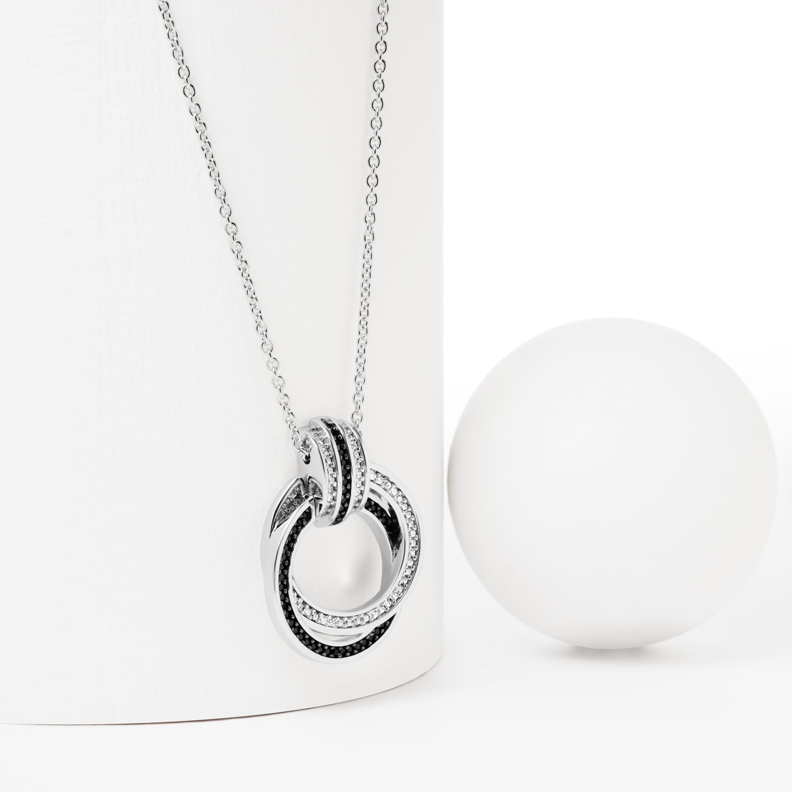 JETTE S.88601645 COLLIERKETTE SILBER ANHÄNGER 42+3 CM