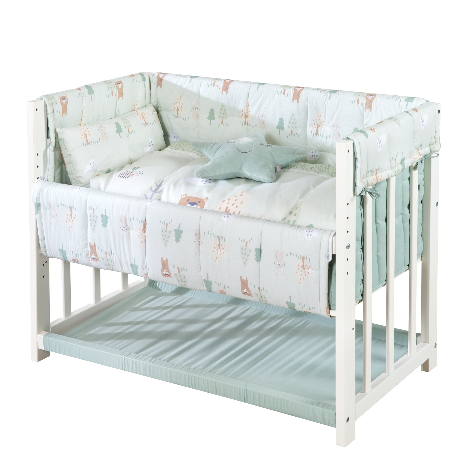 Roba 289149WES283 Stubenbett 4in1 Woodland Buddies weiß – Stubenbetten - Bild 13 Roba 289149WES283 Stubenbett 4in1 Woodland Buddies weiß – Stubenbetten - Produktbild 13