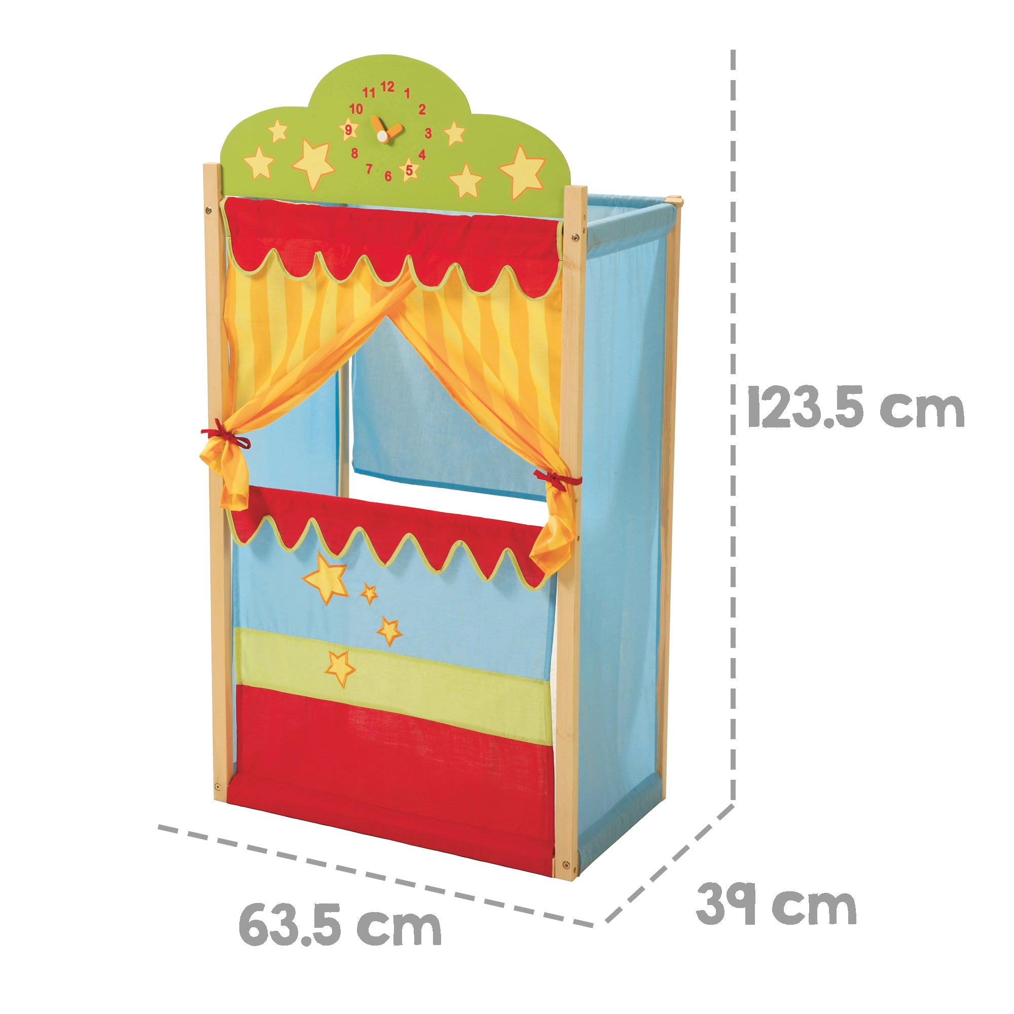 Roba 7102 Kaspertheater mit Holzgestell bunt – Rollenspiel - Bild 4 Roba 7102 Kaspertheater mit Holzgestell bunt – Rollenspiel - Produktbild 4