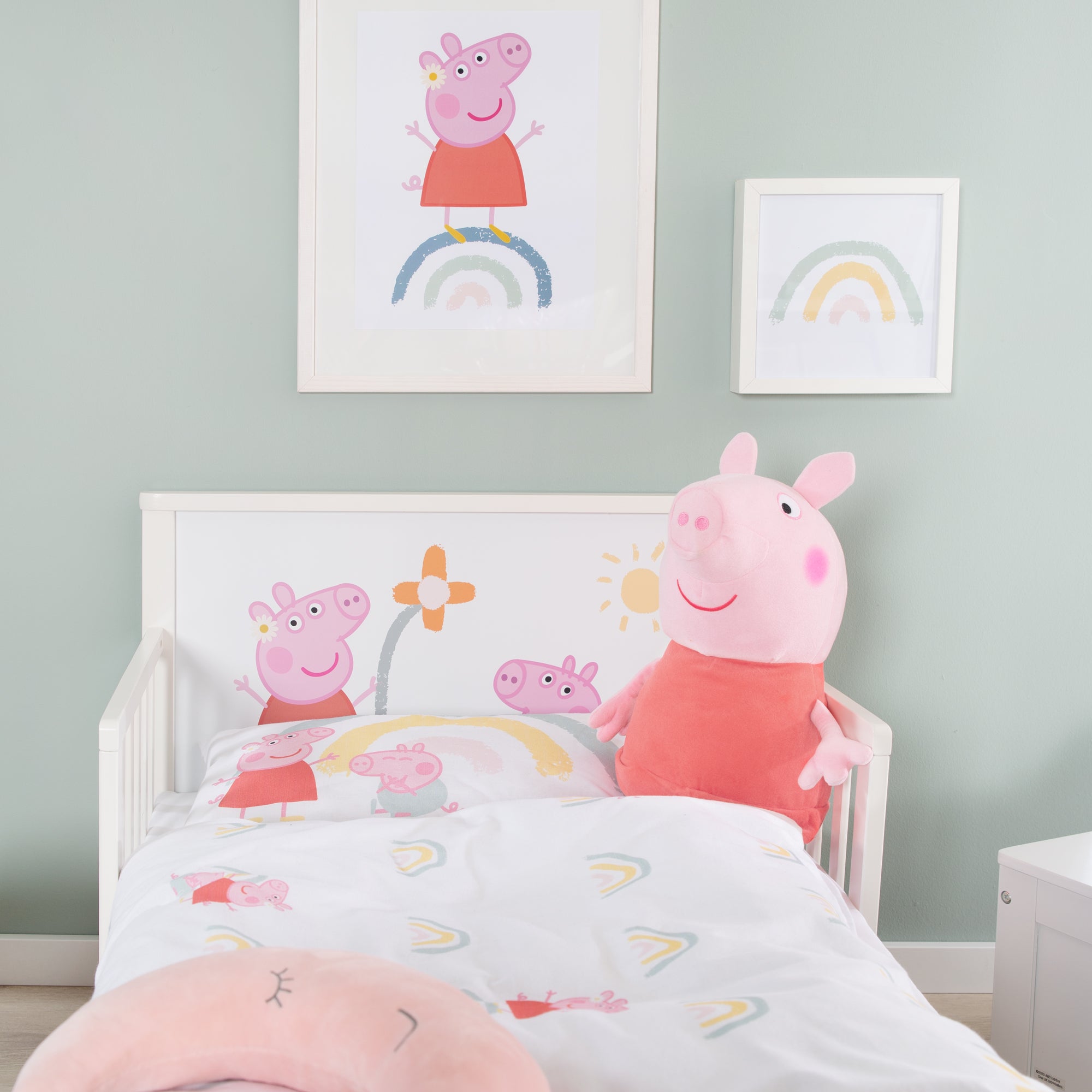 Roba 20330PP1 Komplettbett, 70x140 cm Peppa Pig weiß – Toddler Betten - Bild 5 Roba 20330PP1 Komplettbett, 70x140 cm Peppa Pig weiß – Toddler Betten - Produktbild 5