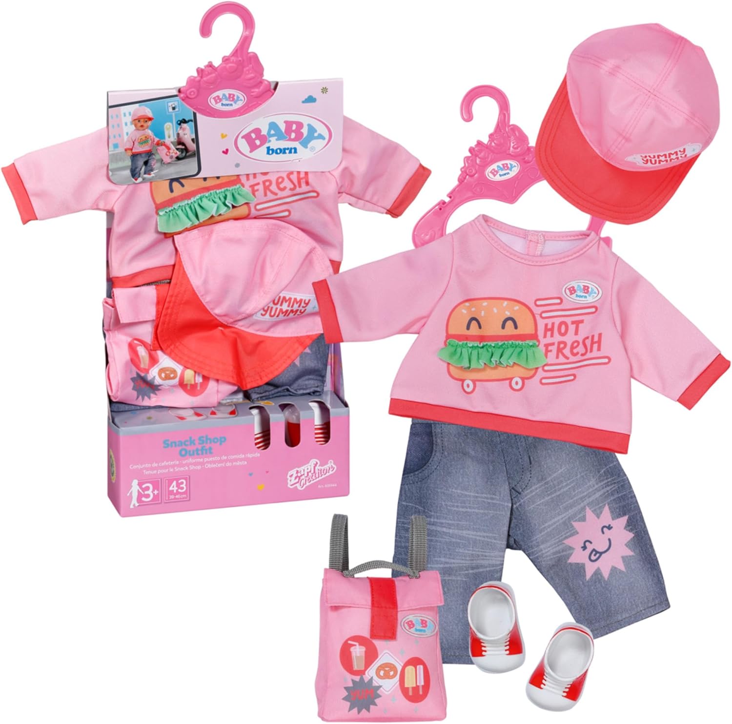 BABY born® Snack Shop Outfit 43cm