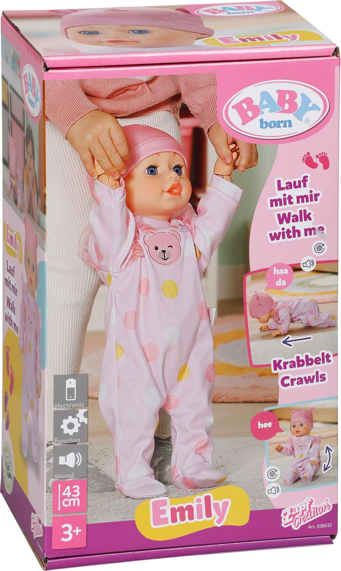 BABY born Babyschale Blumen - Zapf - MGA 838518 Babyschale - Zapf - BABY born Babyschale Blumen - Modell MGA 838518 Produktbild fuer Online-Shop