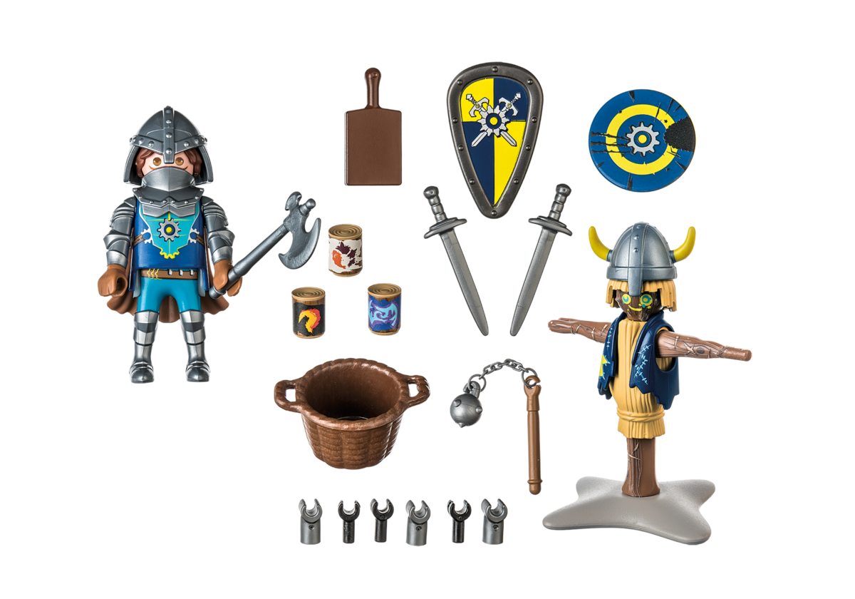 PLAYMOBIL 71214 Novelmore - Kampftraining Helme, Person, Dolch, Messer, Waffe