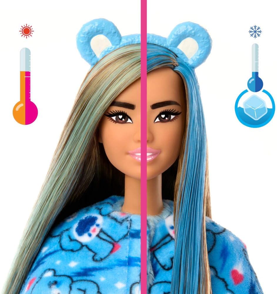 Barbie® Cutie Reveal Barbie® x Glücksbärchen Puppe, Spielzeug, Gesicht, Barbie, Figur
