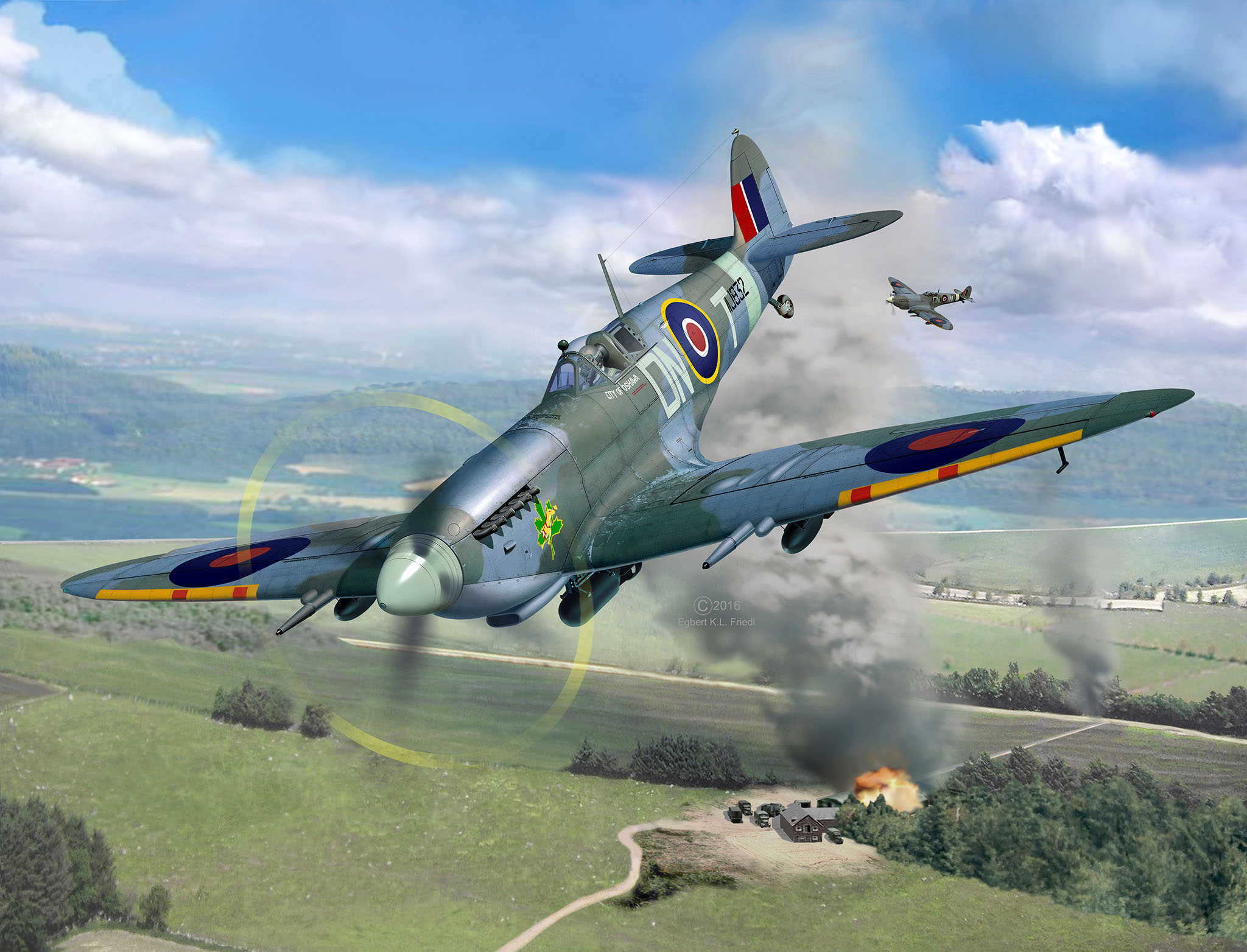 Revell 03927 Supermarine Spitfire Mk.IXC Modellbausatz Flugzeug, Kampfflugzeug, Bomber, Jet