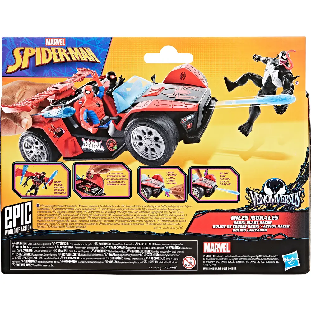 MARVEL Spiderman 10 cm Venomversus Miles Street Racer MARVEL Spiderman 10 cm Venomversus Miles Street Racer