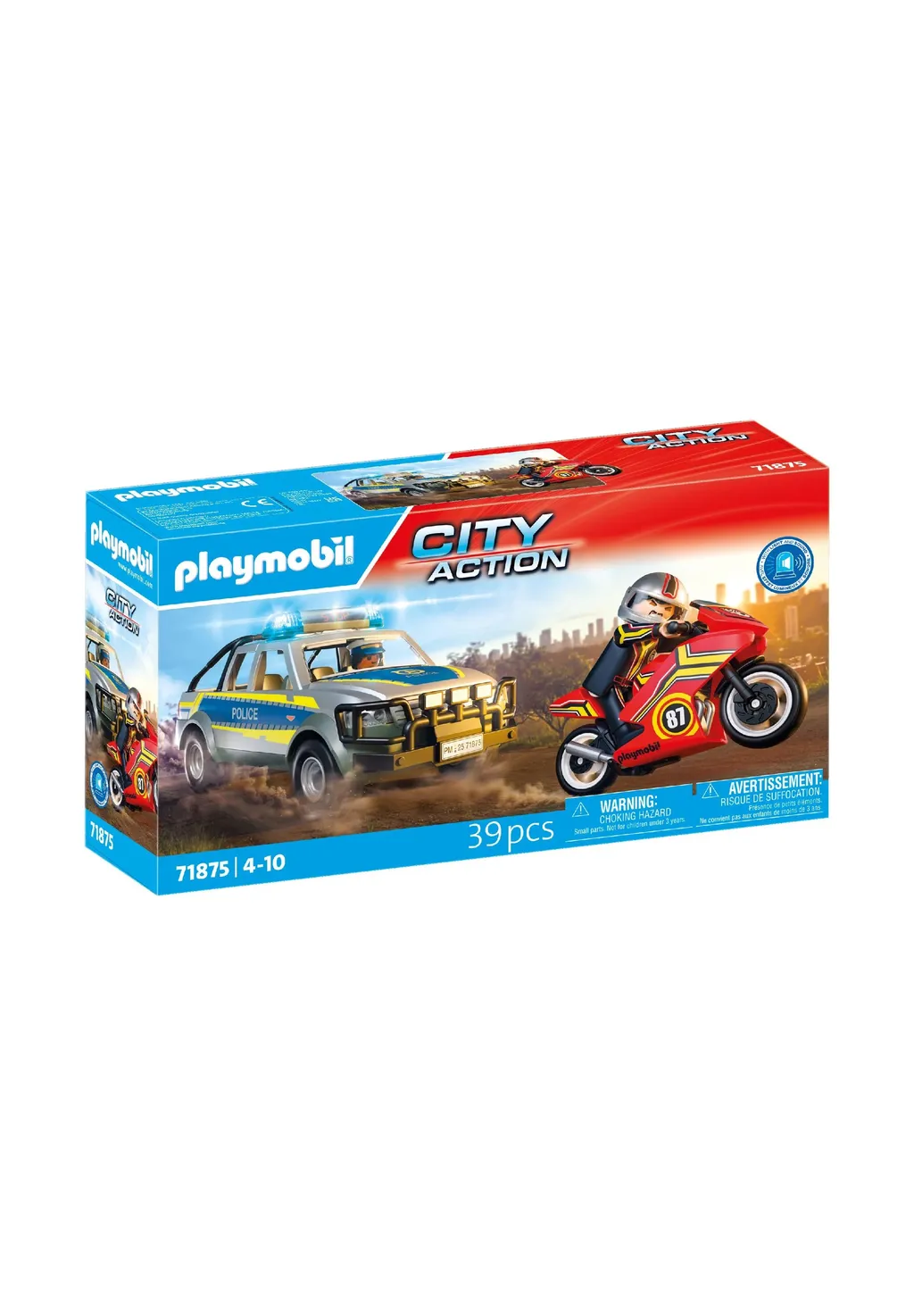 PLAYMOBIL 71875 City ActionVerfolgungsjagd mit Polizei Pick-up