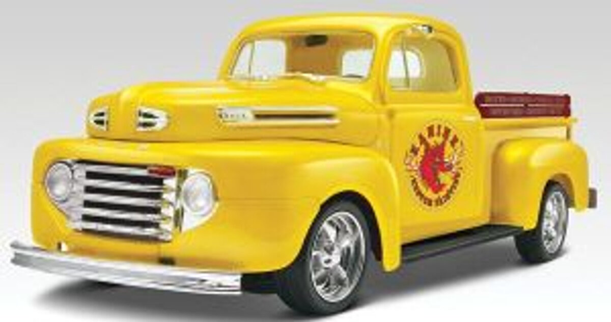 Revell_17203_Ford_F1_Pickup_1950_1:25, Kleintransporter, Transport, Lastwagen, Fahrzeug, Rad
