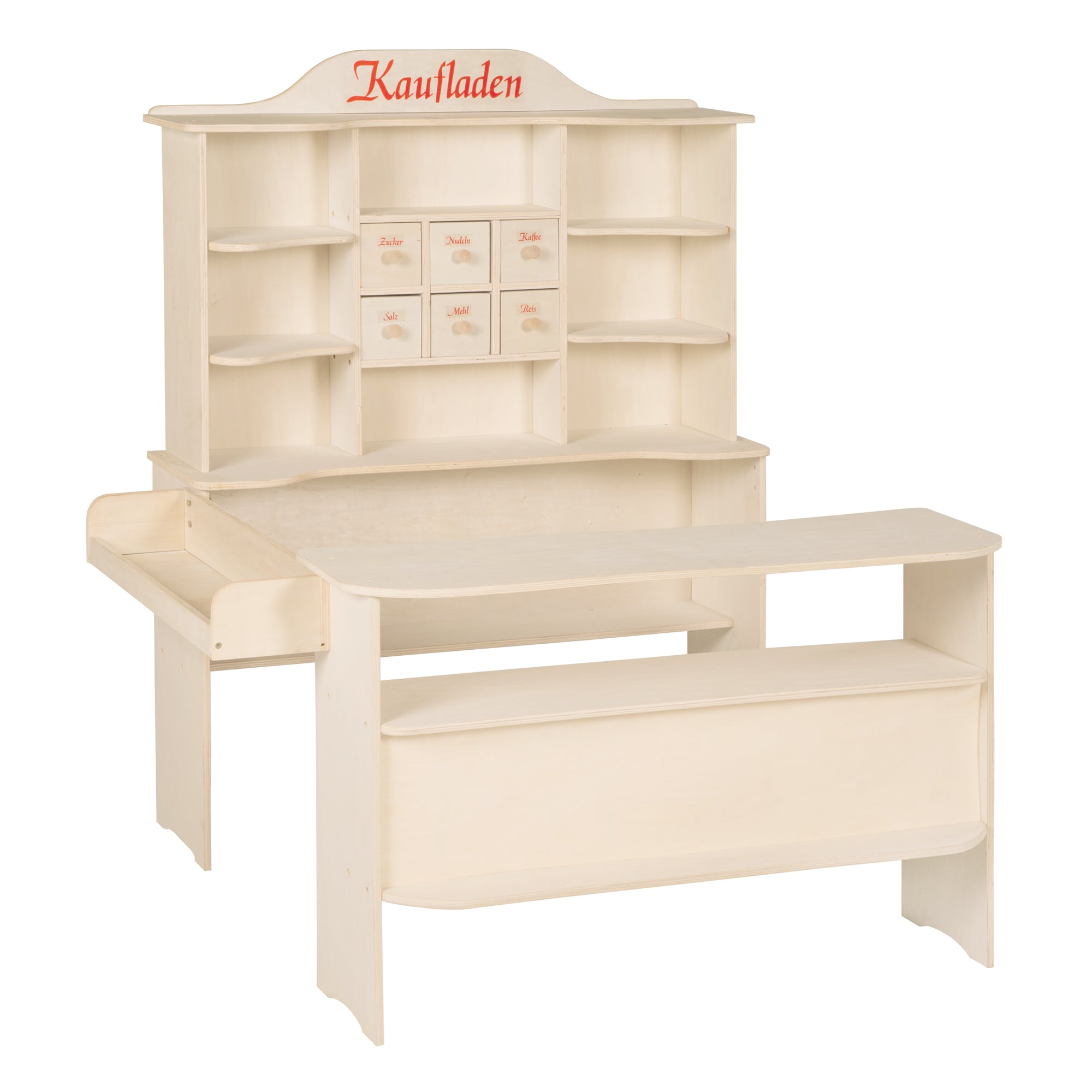 Roba 9286ZU Kaufland Holz natur + Zubehör natur lackiert – Rollenspiel - Bild 7 Roba 9286ZU Kaufland Holz natur + Zubehör natur lackiert – Rollenspiel - Produktbild 7