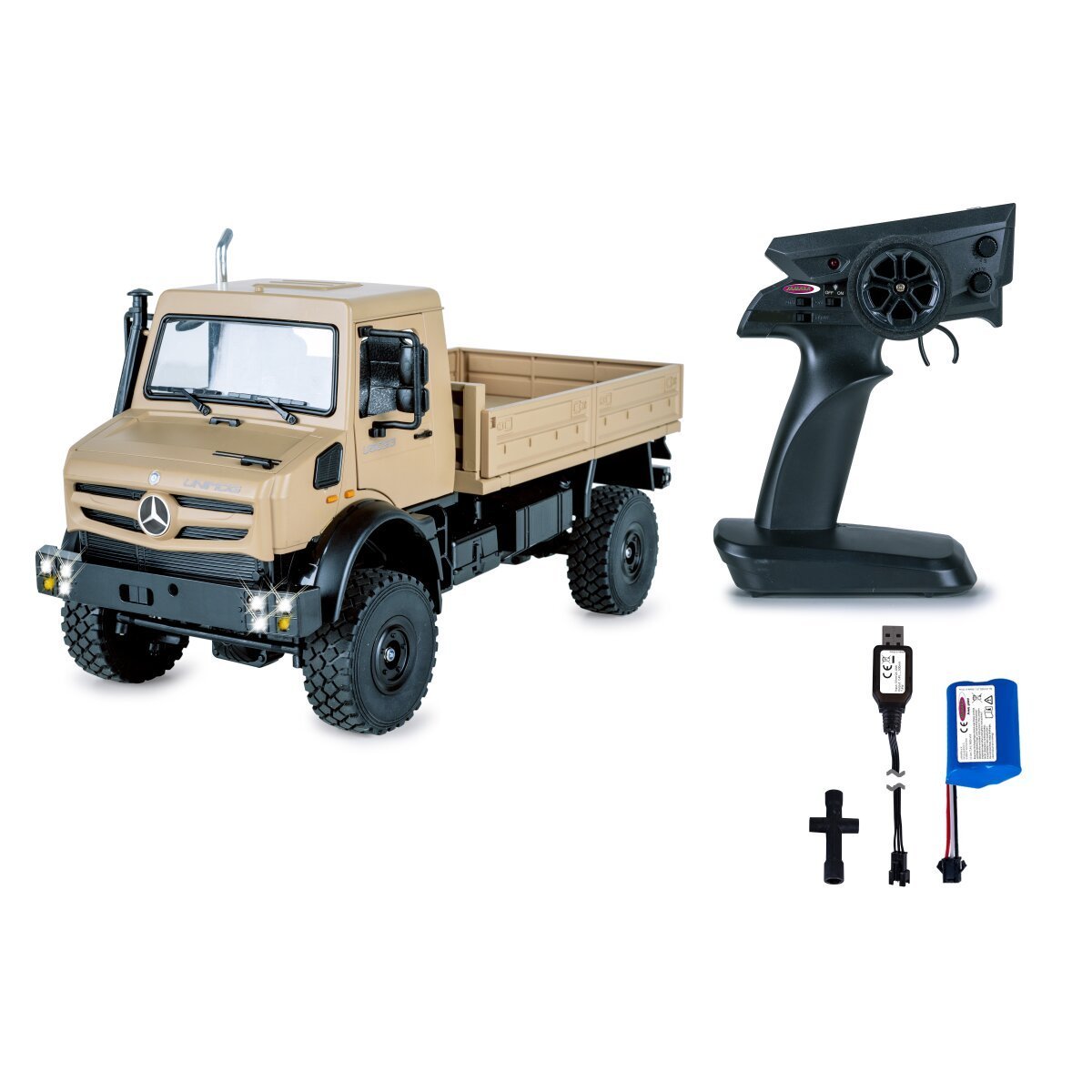 JAMARA Mercedes-Benz Unimog U5023 1:14 beige 2,4GHz ab 6 Jahren