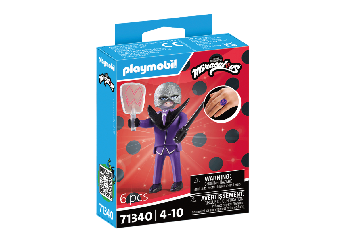 PLAYMOBIL 71340 Miraculous: Hawk Moth PLAYMOBIL, 71340, Miraculous, Hawk, Moth, Figur, Person, Elektrisches, Gerät, Mikrophon