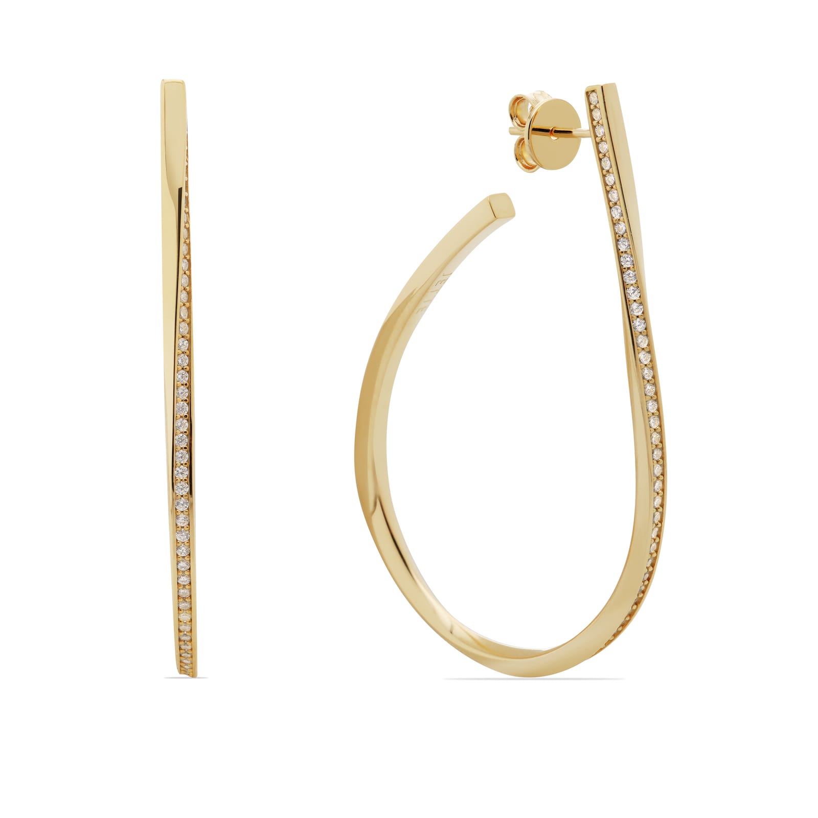JETTE S.K1A02200 OHRHÄNGER TWISTED GOLD JETTE S.K1A02200 OHRHÄNGER TWISTED GOLD