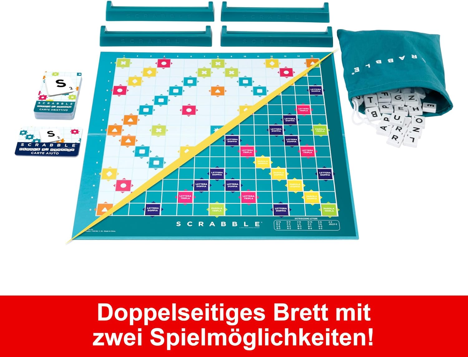 Scrabble Core Refresh – Klassisches Wortspiel mit neuem Design (HWD45)