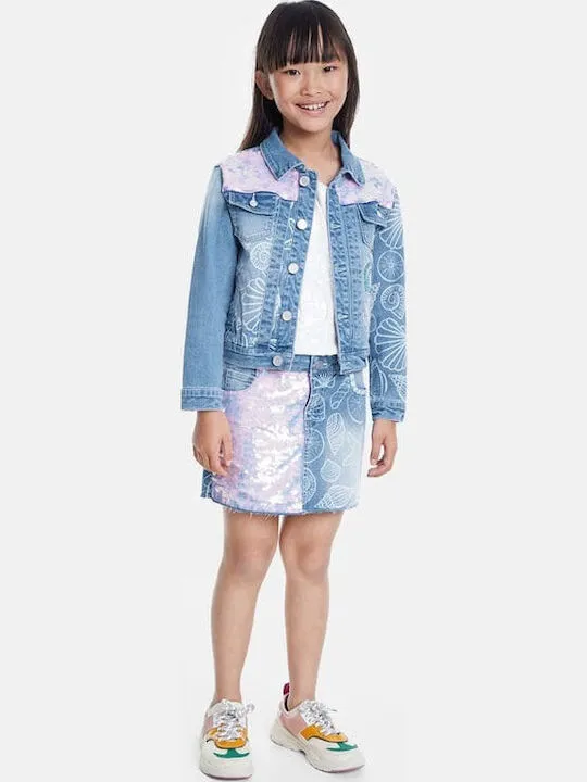 Desigual Mädchen Mantel „Chaq Cerezas“ - Mehrfarbig 20SGED04