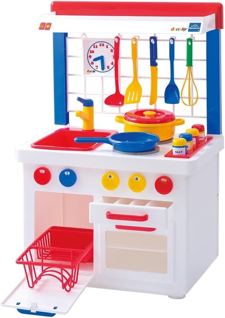Dantoy, 4240, Spielküche, WeißKinderküche, mit, Zubehör,, H:, 72, cm Dantoy 4240 Spielküche WeißKinderküche mit Zubehör, H: 72 cm