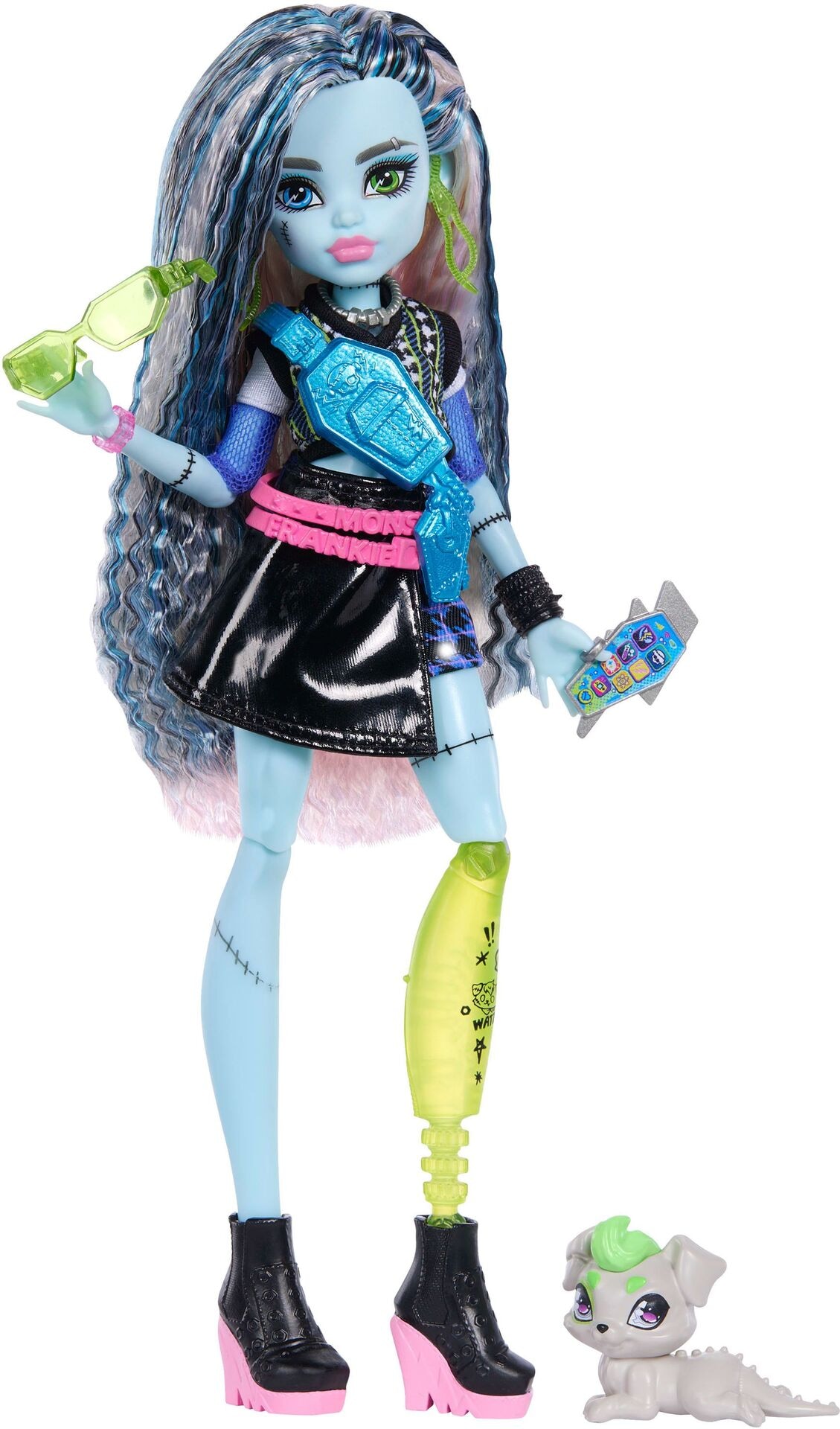 Monster High Frankie Puppe - Mattel - MATTEL JHK31 Puppe - Mattel - Monster High Frankie Puppe - Modell MATTEL JHK31 Produktbild fuer Online-Shop