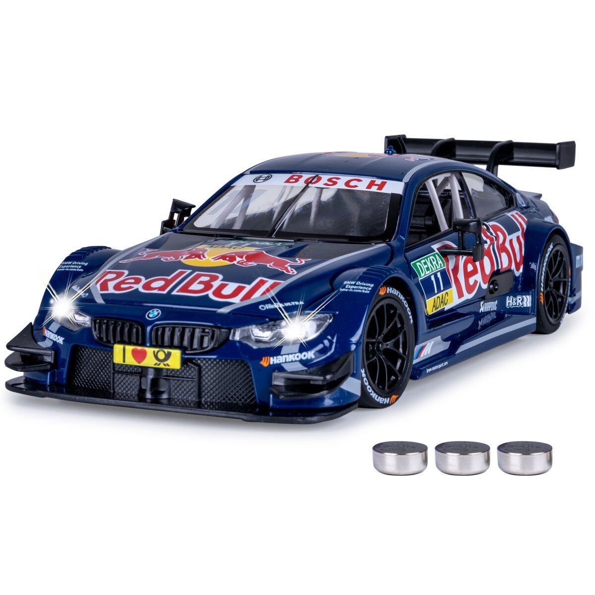 JAMARA BMW M4 DTM Diecast 1:24 blau inkl. Knopfzellen ab 3 Jahren JAMARA BMW M4 DTM Diecast 1:24 blau inkl. Knopfzellen ab 3 Jahren