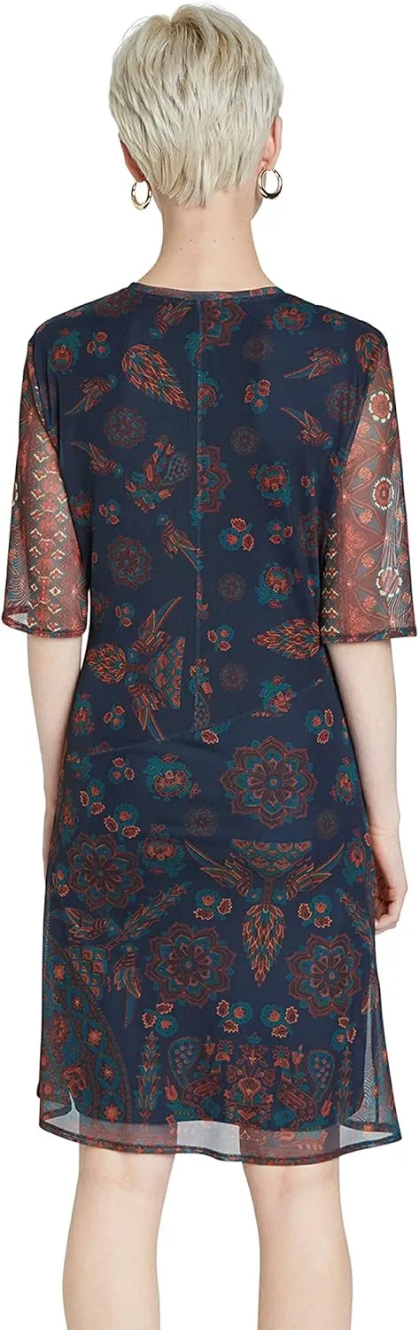 Desigual Damen Kleid „La“ - Dunkelblau 20WWVK635000 GR. XL Desigual Damen Kleid „La“ - Dunkelblau 20WWVK635000 GR. XL