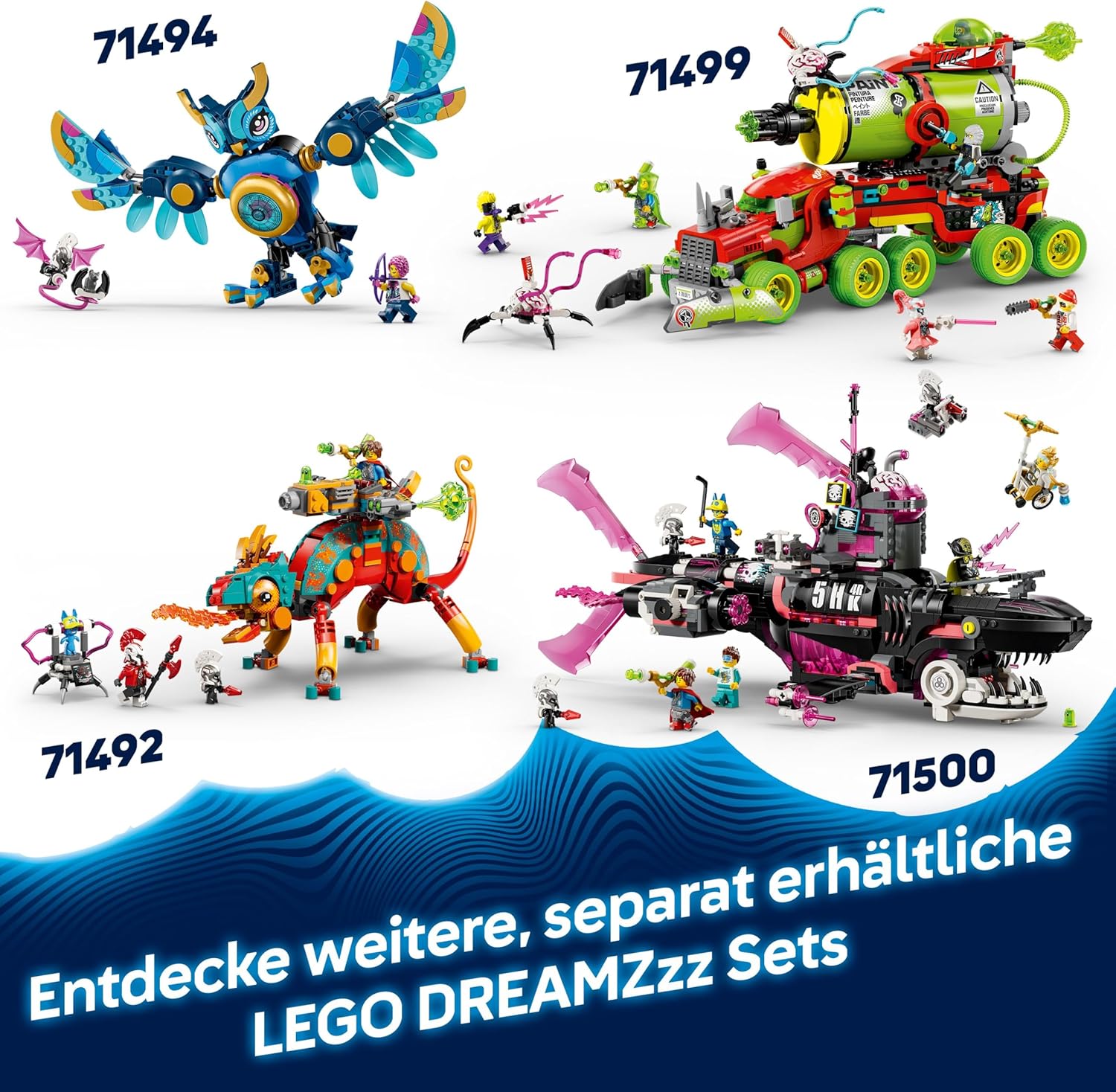 LEGO Icons 10331 Eisvogel mit Fischen auf Schilfgras-Standfuß aus LEGO-Steinen