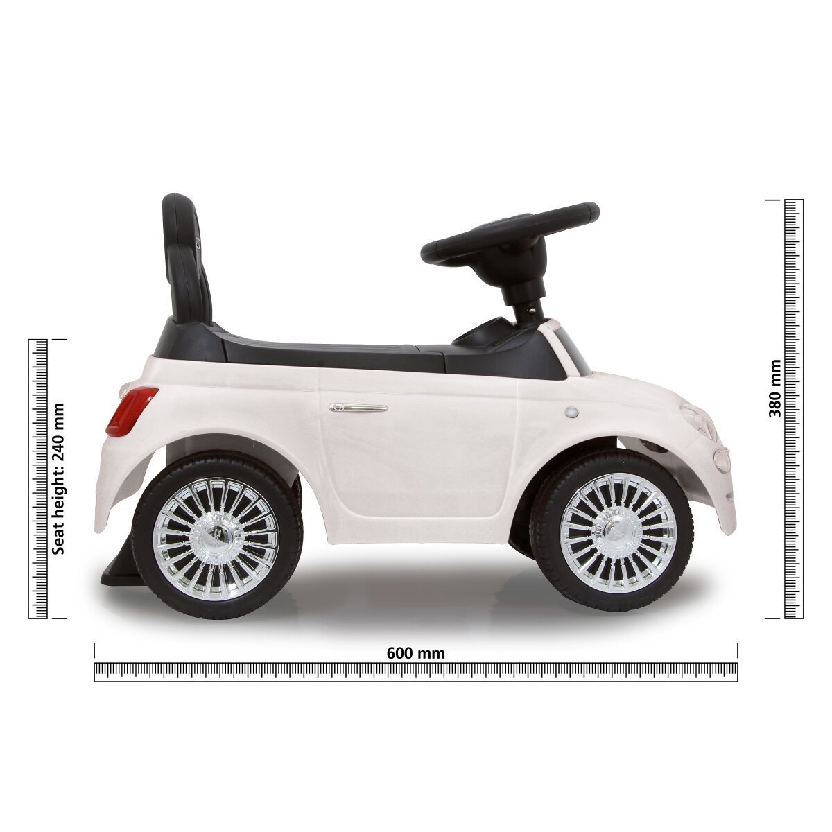 JAMARA Rutscher Fiat 500 weiss 2in1 ab 12 Monaten