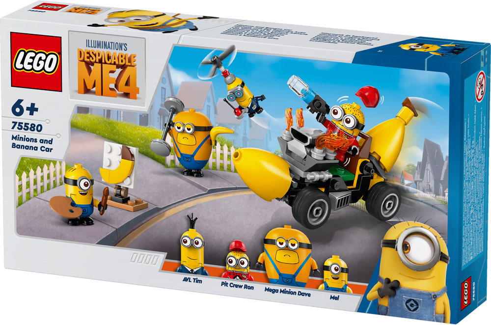 LEGO® Minions und das Bananen Auto 75580 Spielzeug, Maschine, Rad