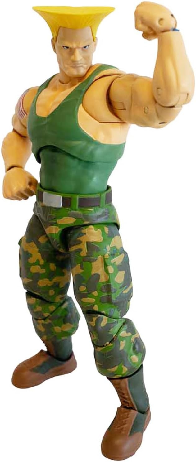 Jada 253252032 Street Fighter II Guile Actionfigur 6" 15 cm Jada, 253252032, Street, Fighter, II, Guile, Actionfigur, 6", 15, cm, Person, Gesicht, Kopf, Figur