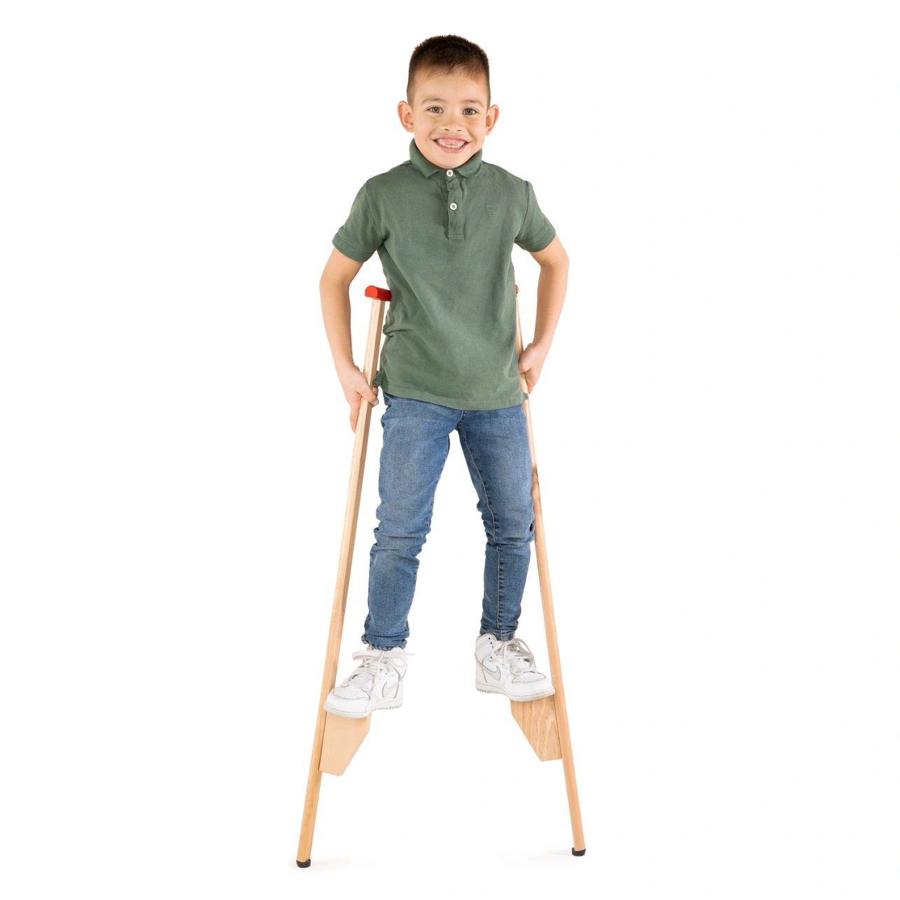 goki Holzstelzen - 103 cm, Laufspaß für kleine „Riesen“ ab 5 Jahren goki Holzstelzen - 103 cm, Laufspaß für kleine „Riesen“ ab 5 Jahren