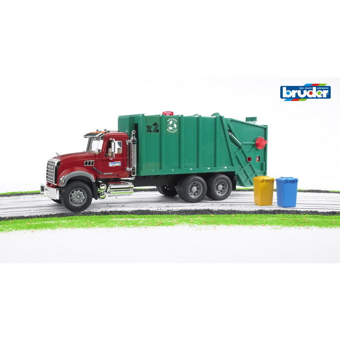 BRUDER 02812 - MACK Granite Müll-LKW lkw, Fahrzeug, Maschine, Rad, Müllwagen